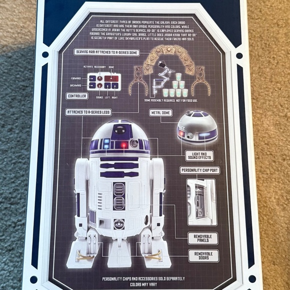 Disney R2-D2 Remote Control Interactive Droid with Serving Tray - Picture 3 of 4